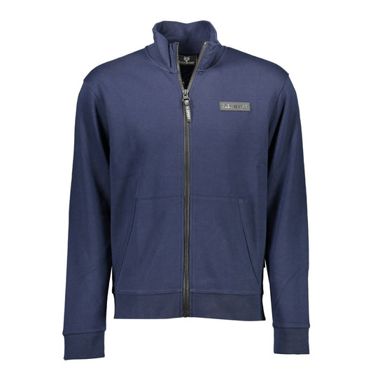 Plein Sport Blue Cotton Sweater Plein Sport