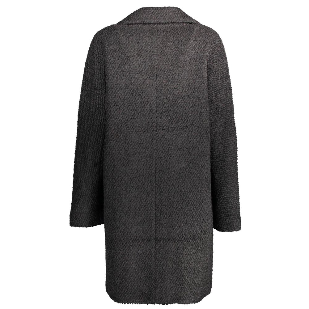 Desigual Black Polyester Jackets & Coat Desigual