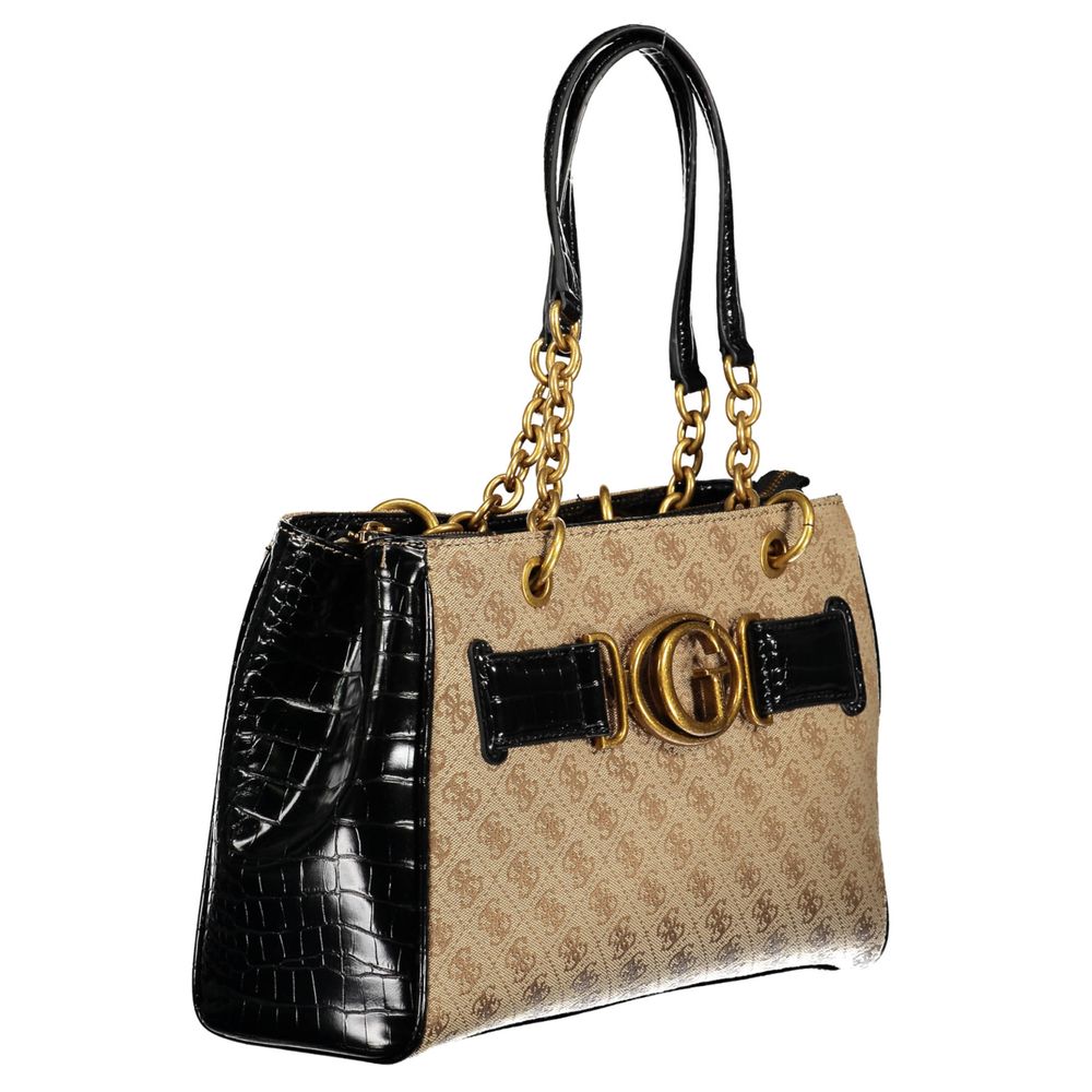 Guess Jeans Black Polyethylene Handbag Guess Jeans