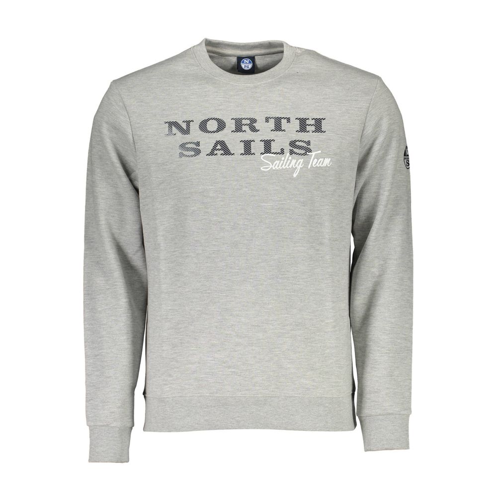 North Sails Gray Cotton Sweater North Sails