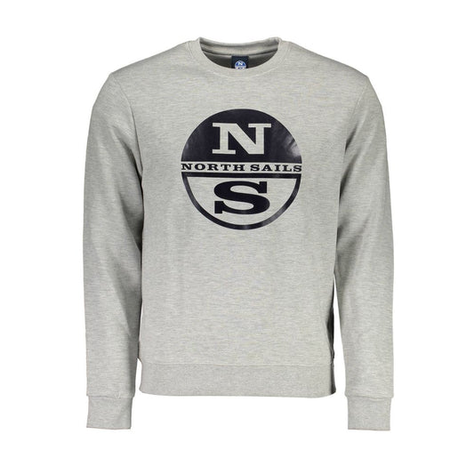 North Sails Gray Cotton Sweater North Sails