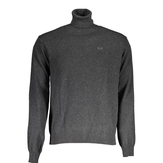 La Martina Gray Wool Sweater La Martina