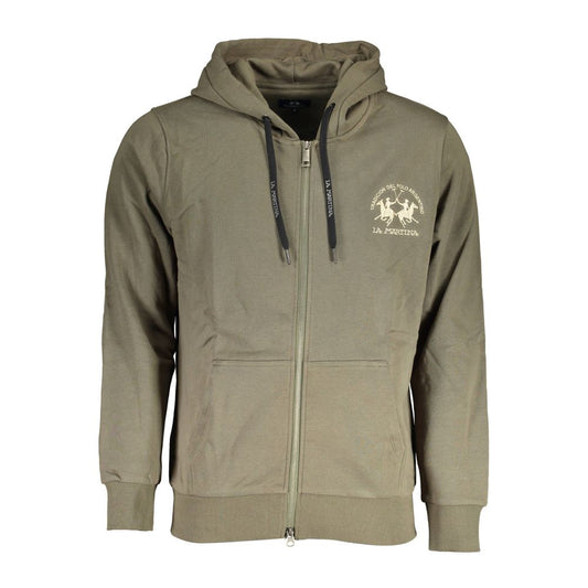 La Martina Green Cotton Sweater La Martina