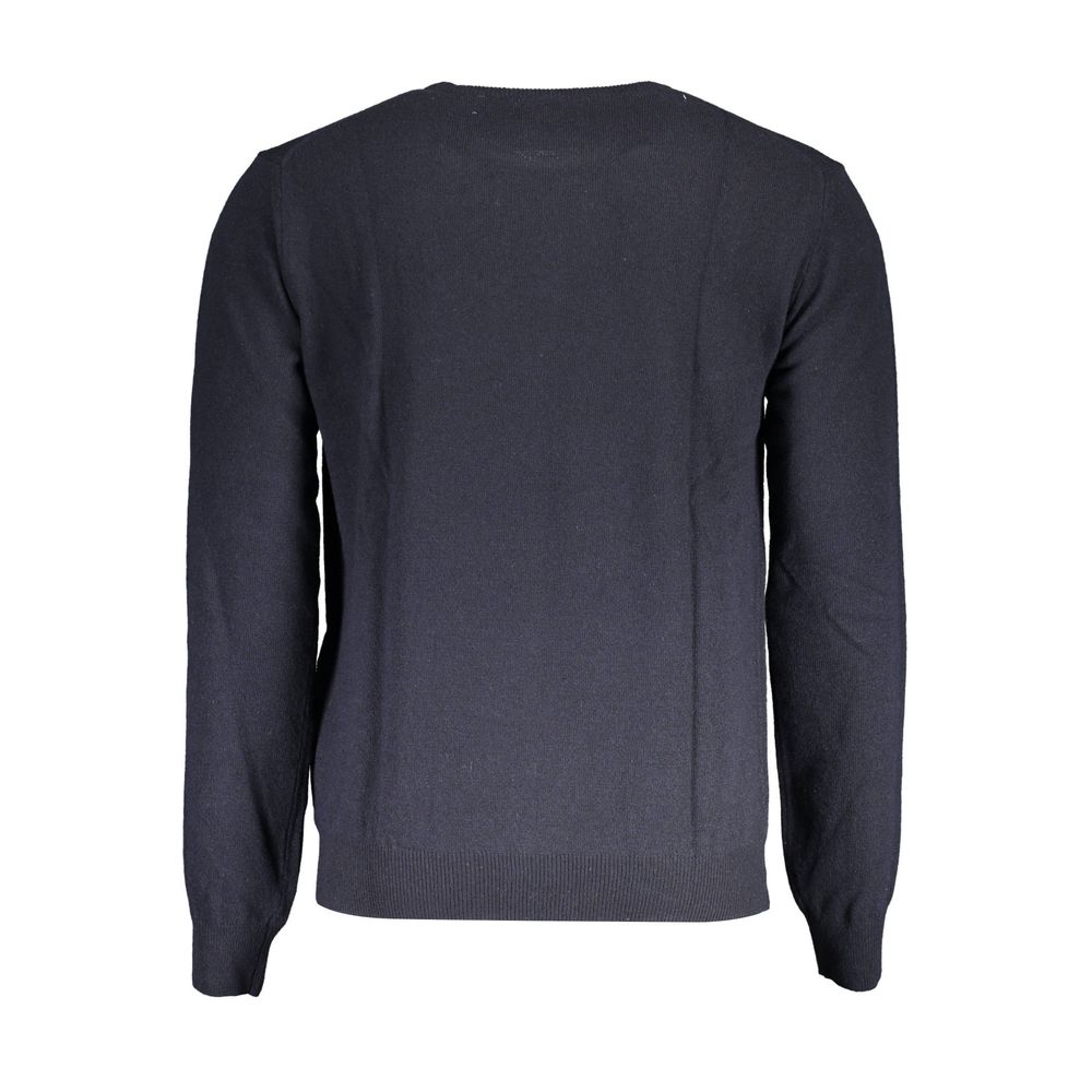 La Martina Blue Wool Sweater La Martina