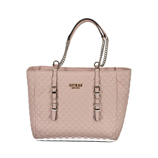 Guess Jeans Pink Polyethylene Handbag Guess Jeans