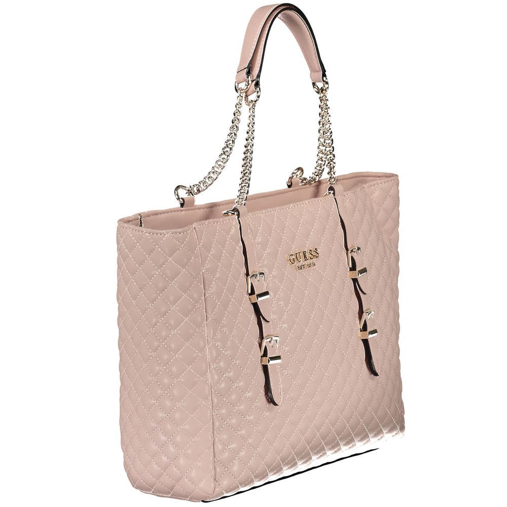 Guess Jeans Pink Polyethylene Handbag Guess Jeans