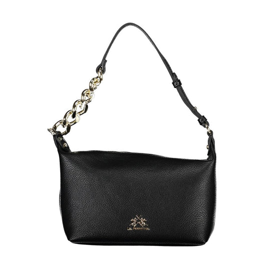 La Martina Black Polyethylene Handbag La Martina