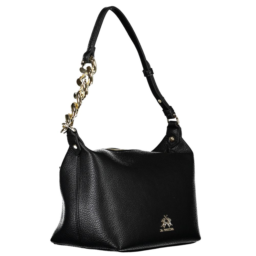 La Martina Black Polyethylene Handbag La Martina