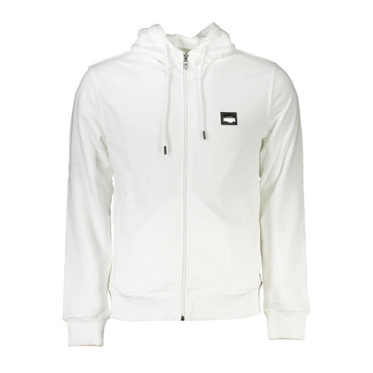 Cavalli Class White Cotton Sweater Cavalli Class