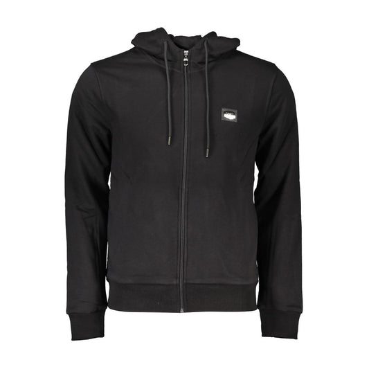 Cavalli Class Black Cotton Sweater Cavalli Class