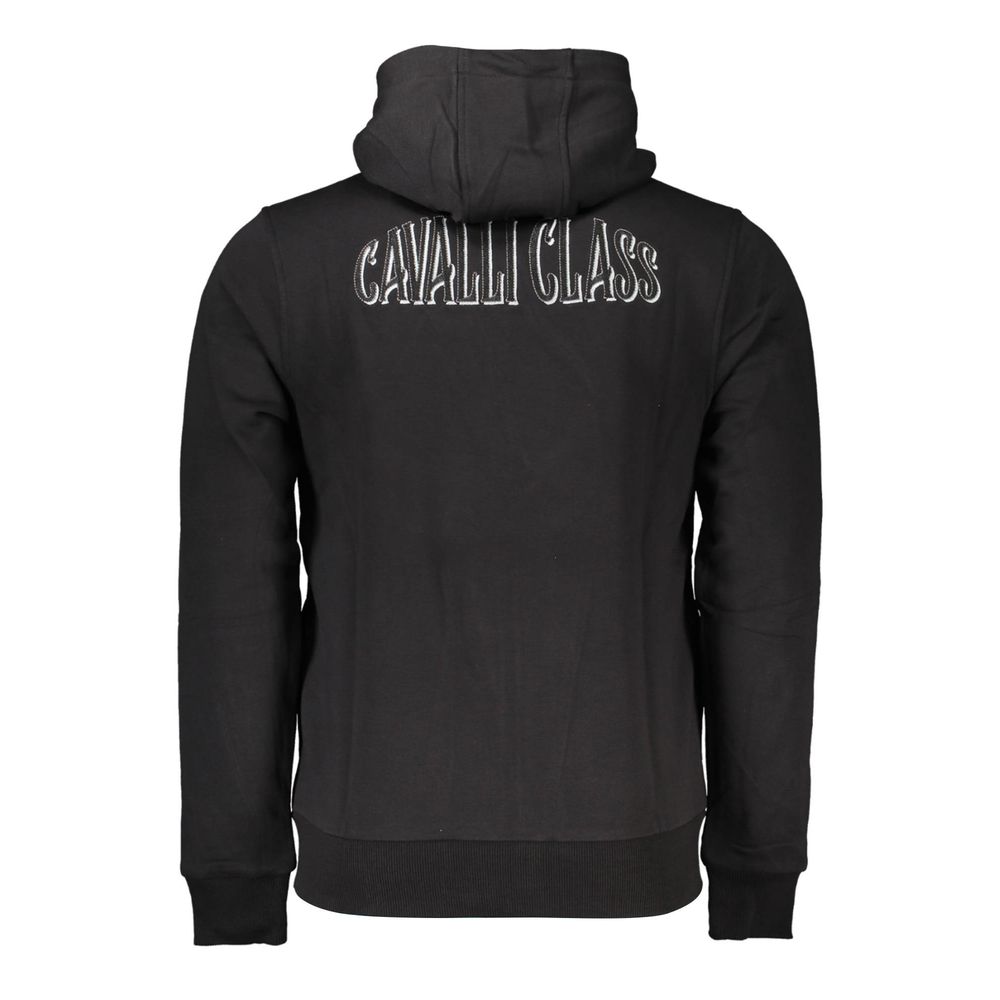 Cavalli Class Black Cotton Sweater Cavalli Class