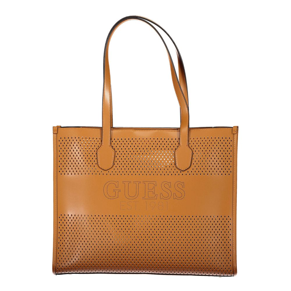 Guess Jeans Brown Polyethylene Handbag Guess Jeans