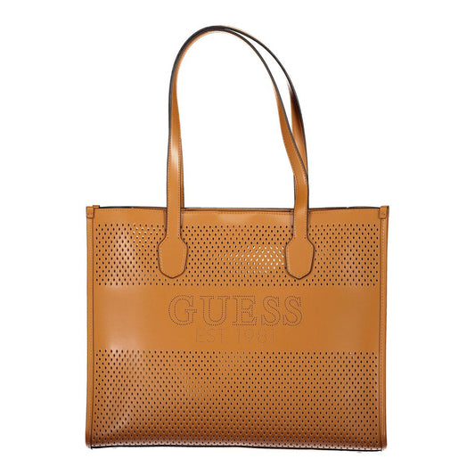 Guess Jeans Brown Polyethylene Handbag Guess Jeans