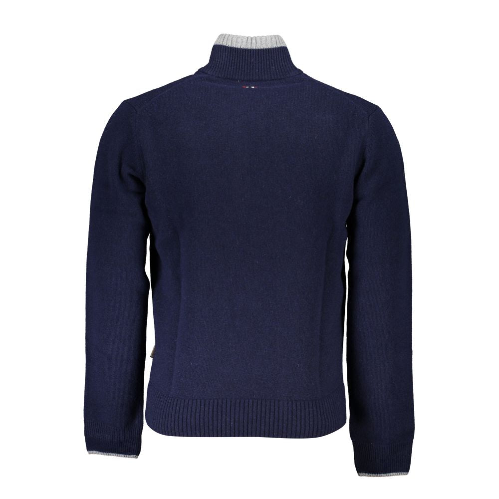 Napapijri Blue Fabric Sweater Napapijri