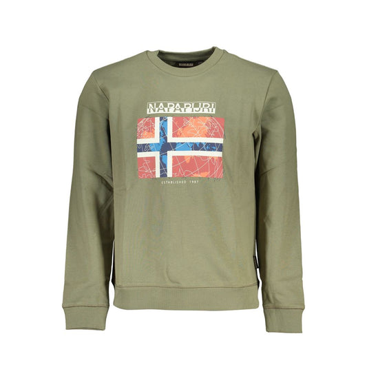 Napapijri Green Cotton Sweater Napapijri