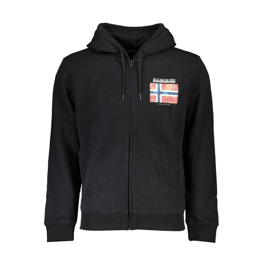 Napapijri Black Cotton Sweater Napapijri