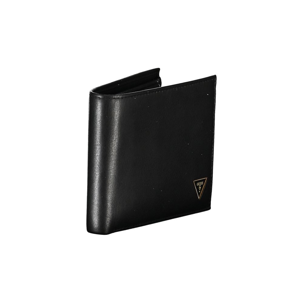 Guess Jeans Black Leather Wallet Guess Jeans