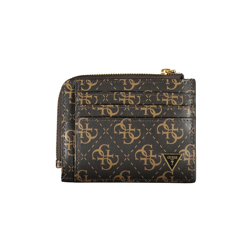 Guess Jeans Brown Leather Wallet Guess Jeans