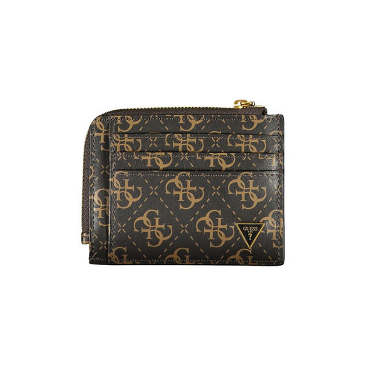 Guess Jeans Brown Leather Wallet Guess Jeans