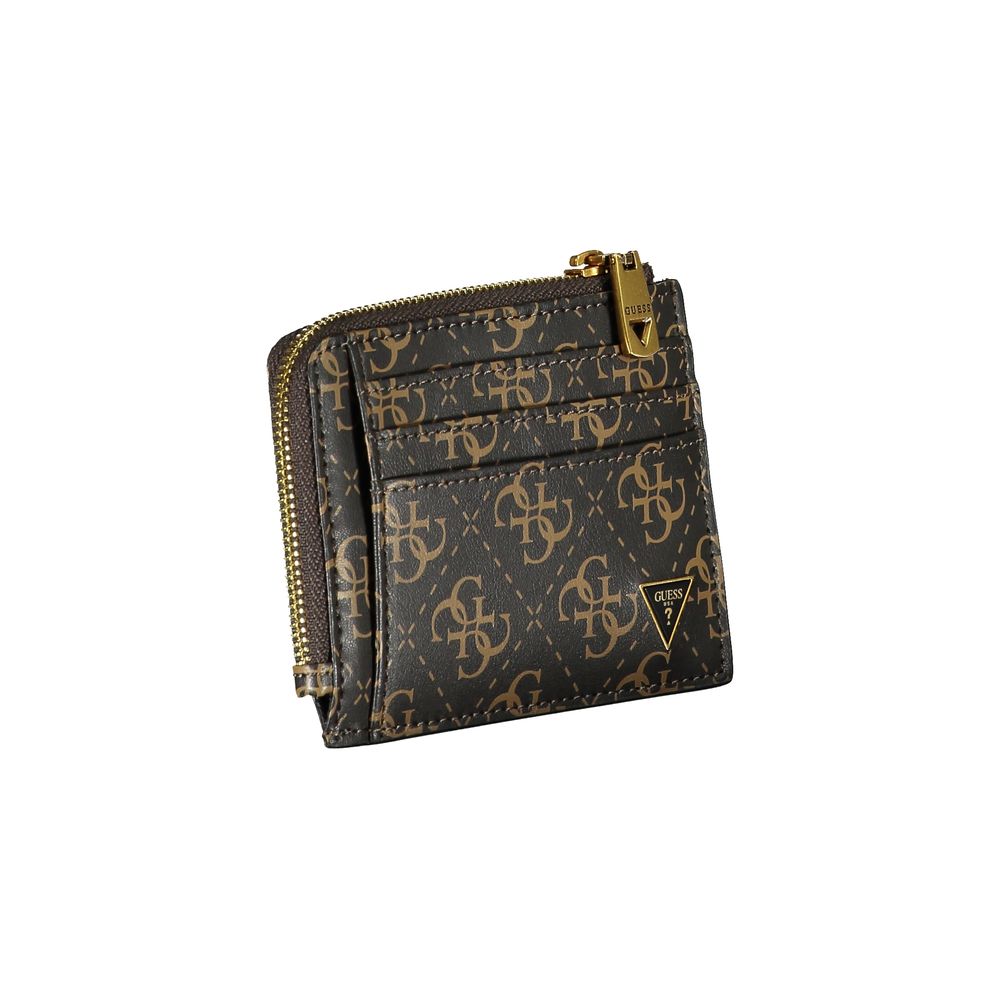 Guess Jeans Brown Leather Wallet Guess Jeans