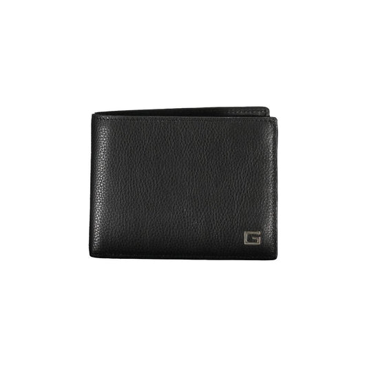 Guess Jeans Black Leather Wallet Guess Jeans