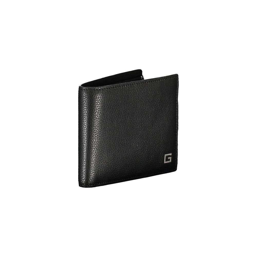 Guess Jeans Black Leather Wallet Guess Jeans