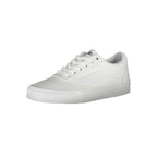 Vans Bianco polyurethane women's sneaker with white upper, rubber sole, and lace-up design.