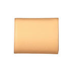 Orange leather women's wallet by Coccinelle featuring a sleek design and compact size, with visible stitching and a zip closure.
