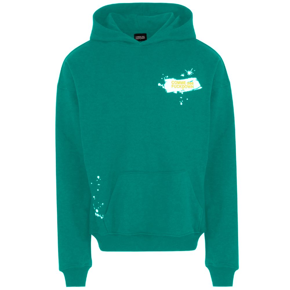 Comme Des Fuckdown Green Cotton Sweater Comme Des Fuckdown