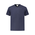 Calvin Klein men's blue cotton T-shirt, casual fit with short sleeves and crew neckline, soft fabric and classic style.