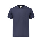 Calvin Klein men's blue cotton T-shirt, casual fit with short sleeves and crew neckline, soft fabric and classic style.