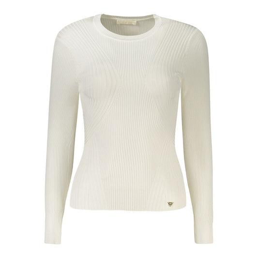 Guess Jeans Bianco Viscosa Women Sweater Guess Jeans
