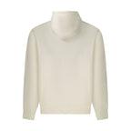 Light gray Guess Jeans men's hoodie made of soft cotton, featuring a relaxed fit and classic design.