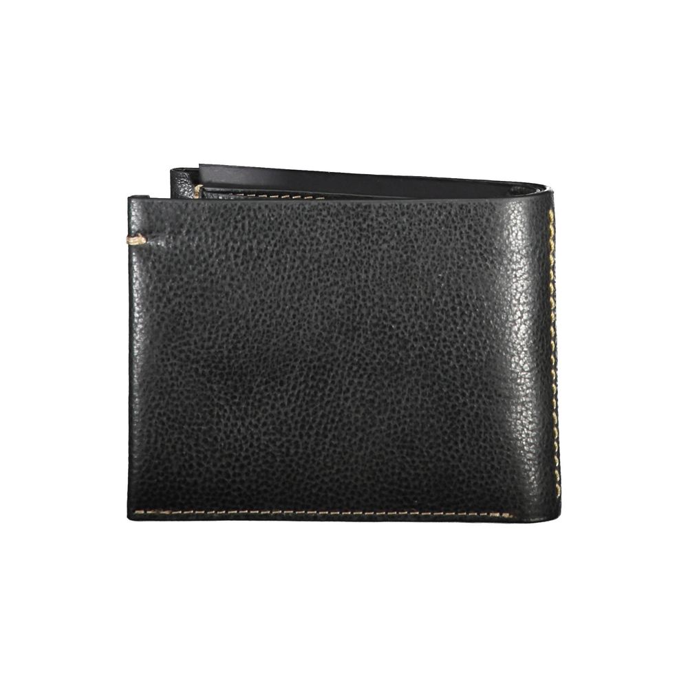 La Martina Black Leather Wallet La Martina