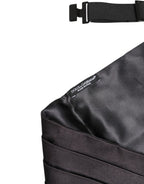 Dolce & Gabbana Black Men 100% Silk Belt Wide Waist Cummerbund