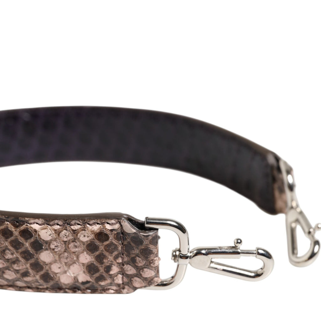 Dolce & Gabbana Brown Exotic Leather Handbag Accessory Shoulder Strap
