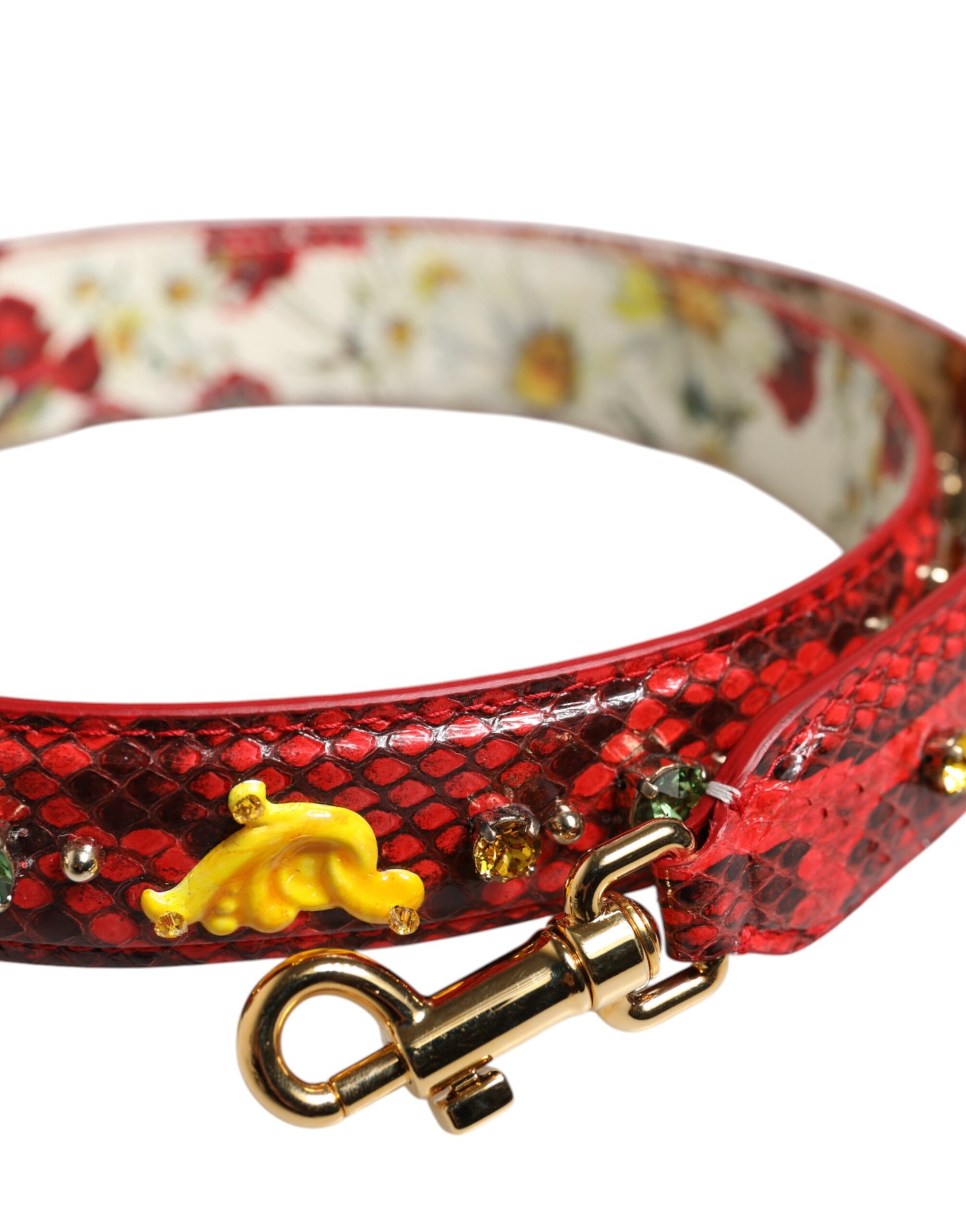 Dolce & Gabbana Multicolor Embellished Handbag Accessory Shoulder Strap Dolce & Gabbana