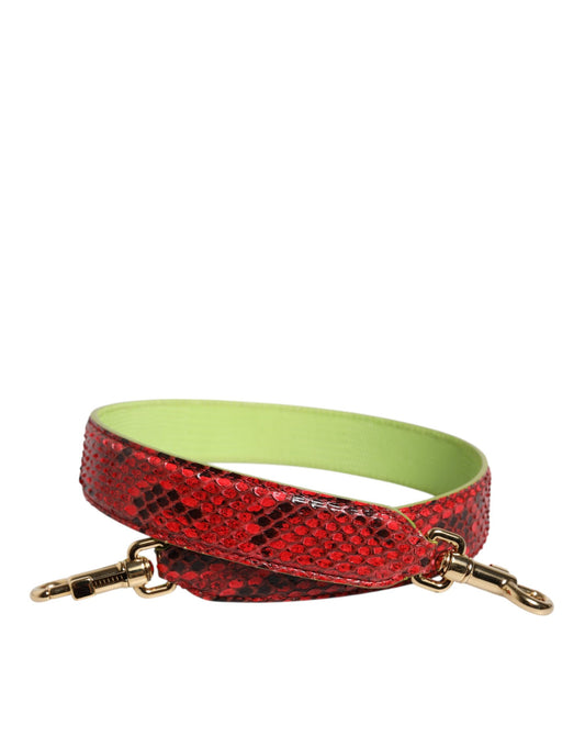 Dolce & Gabbana Red Exotic Leather Handbag Accessory Shoulder Strap Dolce & Gabbana
