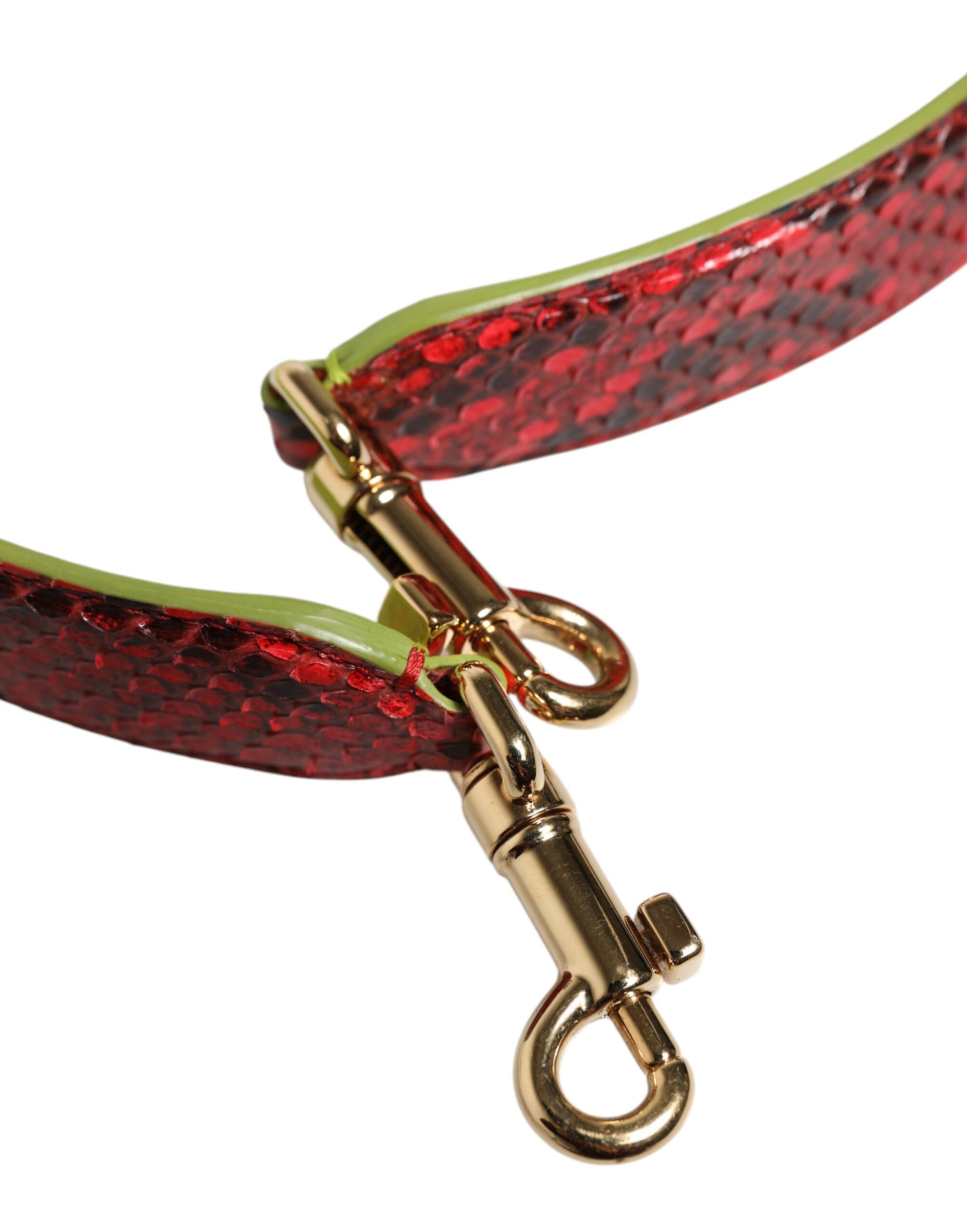Dolce & Gabbana Red Exotic Leather Handbag Accessory Shoulder Strap Dolce & Gabbana