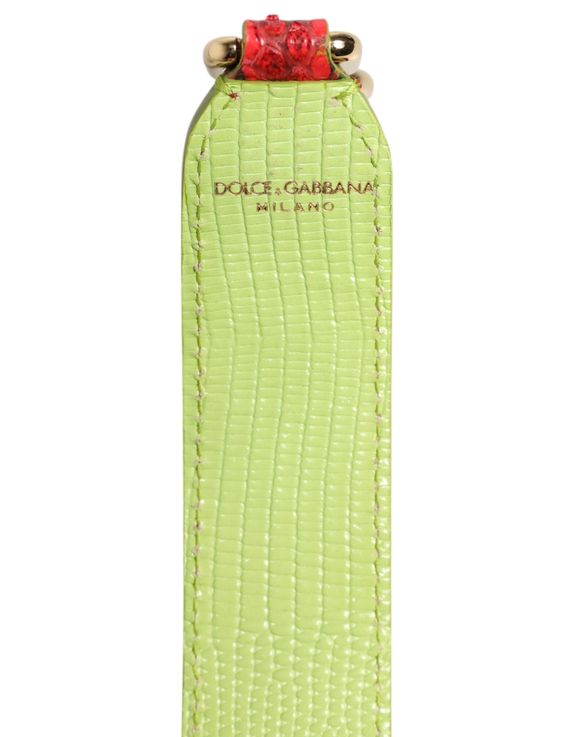Dolce & Gabbana Red Exotic Leather Handbag Accessory Shoulder Strap Dolce & Gabbana
