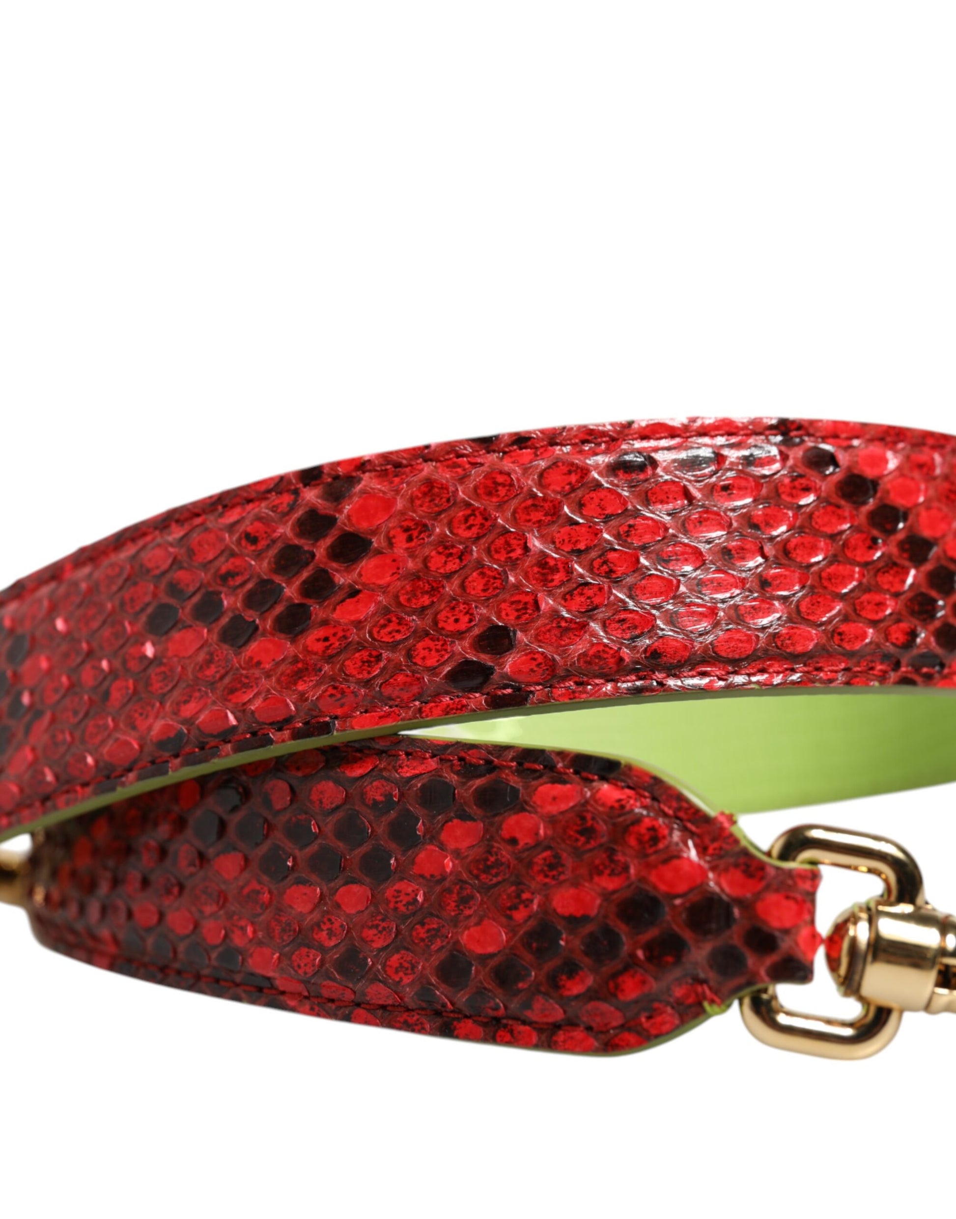Dolce & Gabbana Red Exotic Leather Handbag Accessory Shoulder Strap Dolce & Gabbana