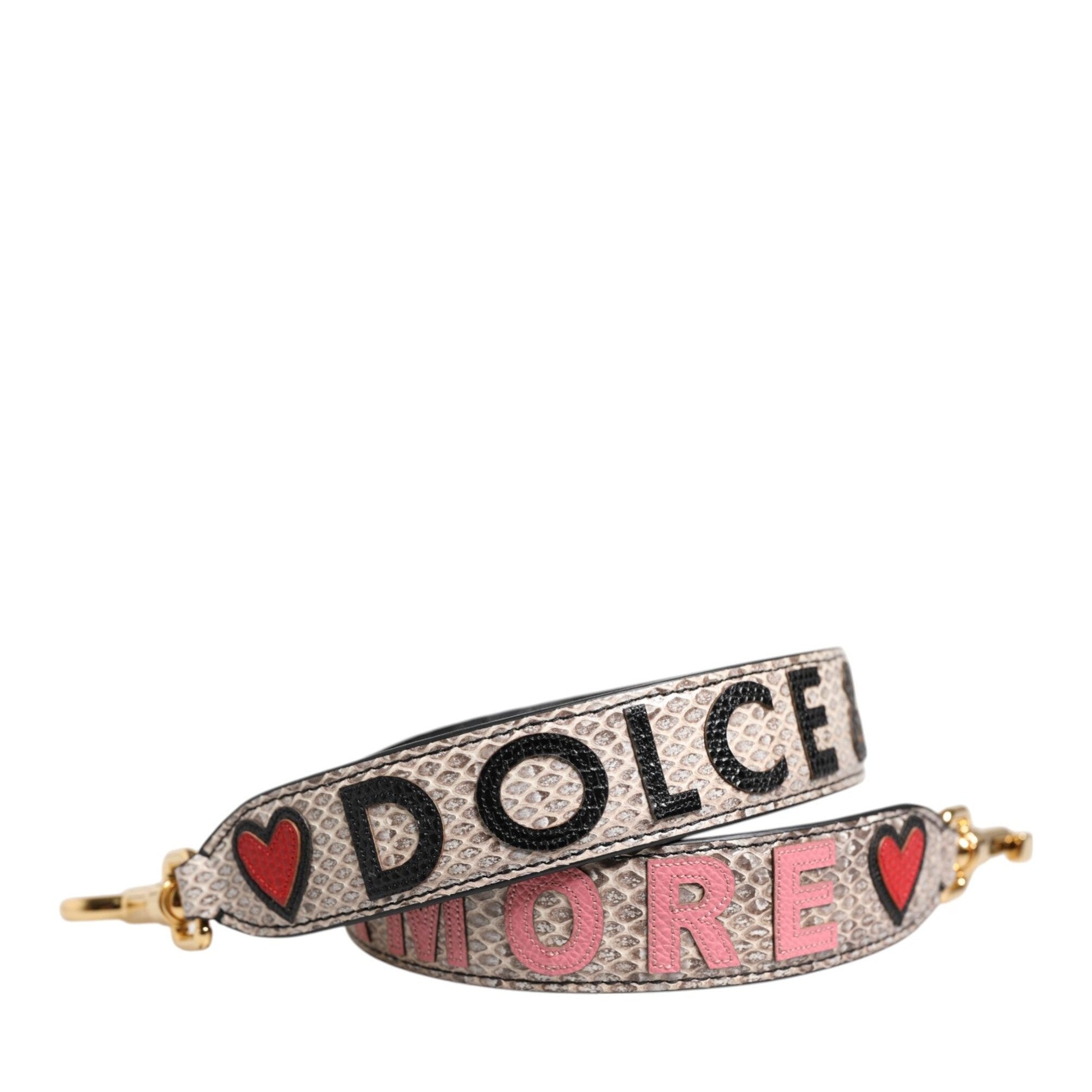 Dolce & Gabbana Multicolor DG AMORE Patch Bag Accessory Shoulder Strap