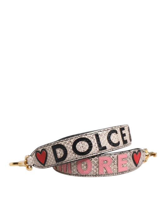 Dolce & Gabbana Multicolor DG AMORE Patch Bag Accessory Shoulder Strap Dolce & Gabbana