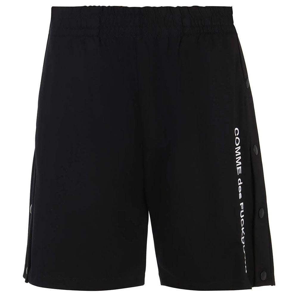 Comme Des Fuckdown Black Viscose Men Bermuda Short Comme Des Fuckdown