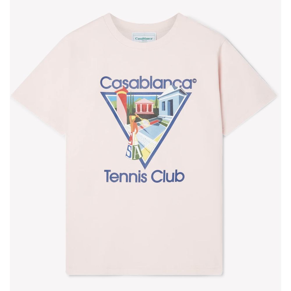 Casablanca Pink Cotton T-Shirt Casablanca
