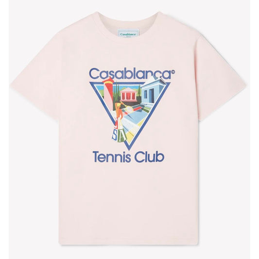 Casablanca Pink Cotton T-Shirt Casablanca