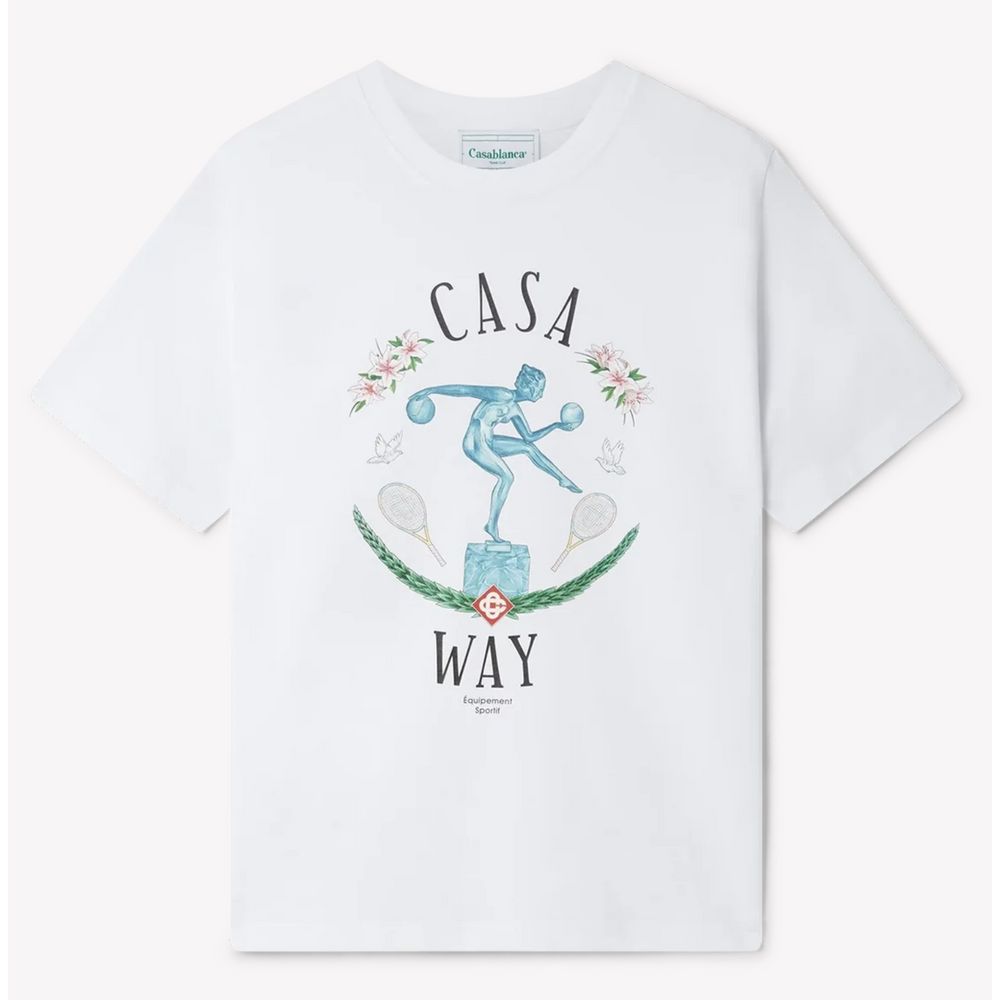 Casablanca White Cotton T-Shirt Casablanca