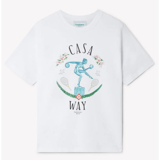 Casablanca White Cotton T-Shirt Casablanca