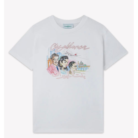 Casablanca White Cotton T-Shirt Casablanca