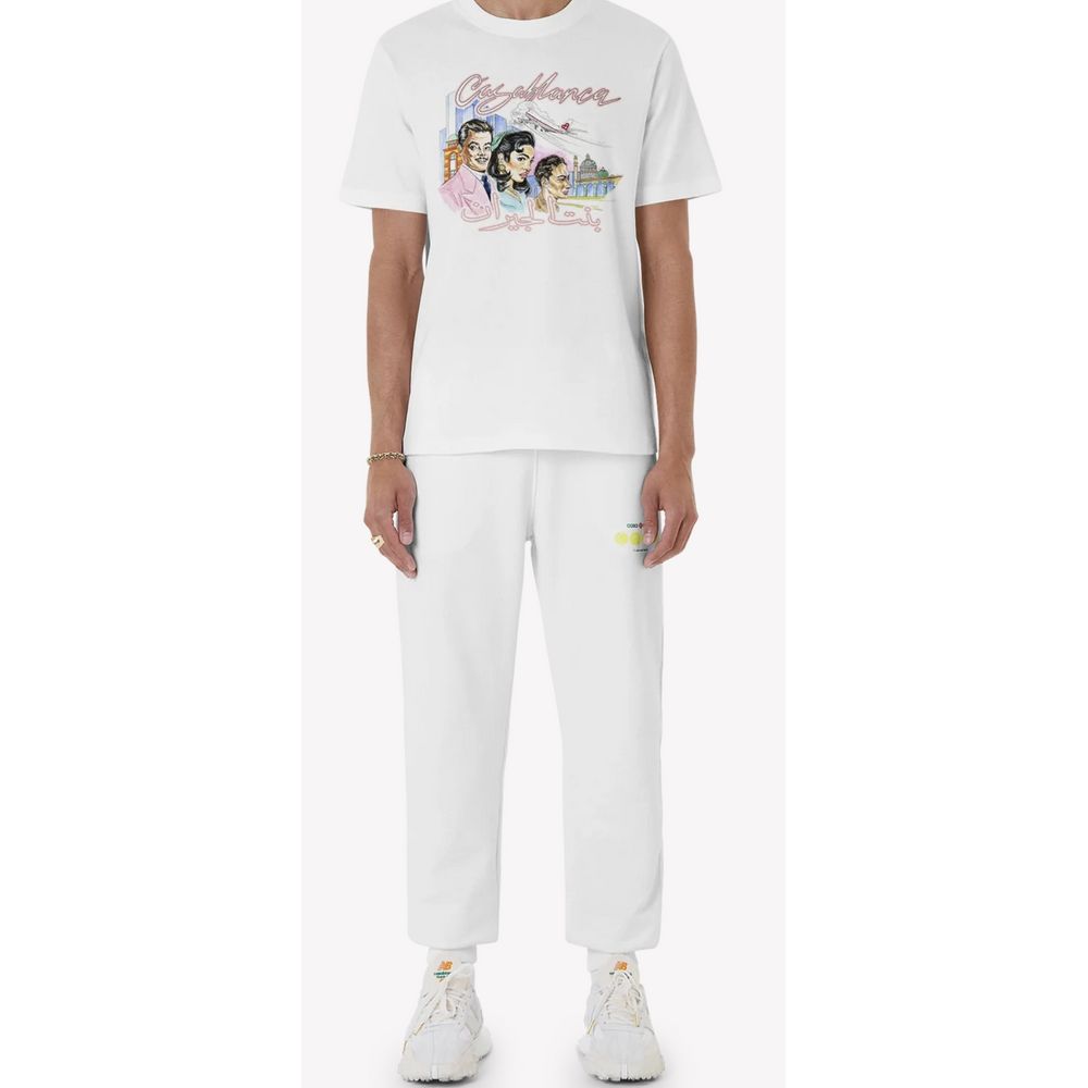 Casablanca White Cotton T-Shirt Casablanca